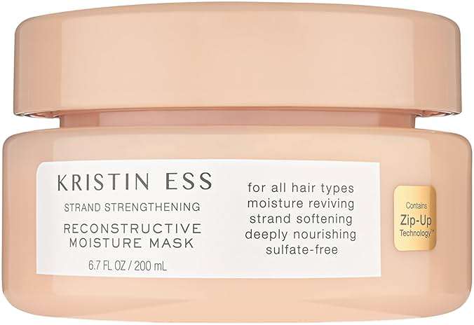 Kristin Ess Hydrating Deep Conditioner Protein Hair Mask - Shea Butter + Coconut Oil Hair Treatment for Dry Damaged Hair - Deep Conditioning, Strengthening, Softening, Anti-Frizz - Pear + Amber Scent - Image 1