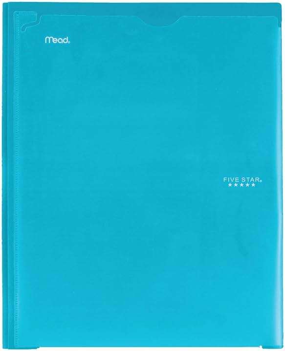 Five Star 2 Pocket Folder with Prong Fasteners, Folder with Pockets, Customizable Cover, Plastic, Color Selected for You, 1 Count (34136) - Image 3