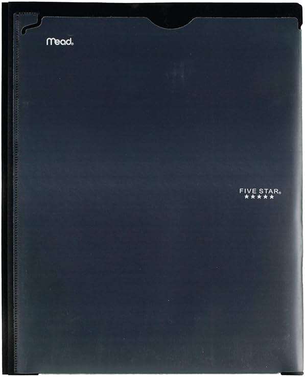 Five Star 2 Pocket Folder with Prong Fasteners, Folder with Pockets, Customizable Cover, Plastic, Color Selected for You, 1 Count (34136) - Image 4