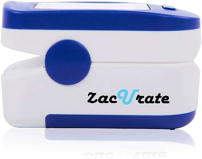 Zacurate 500BL Fingertip Pulse Oximeter Blood Oxygen Saturation Monitor with Batteries Included (Navy Blue) - Image 5