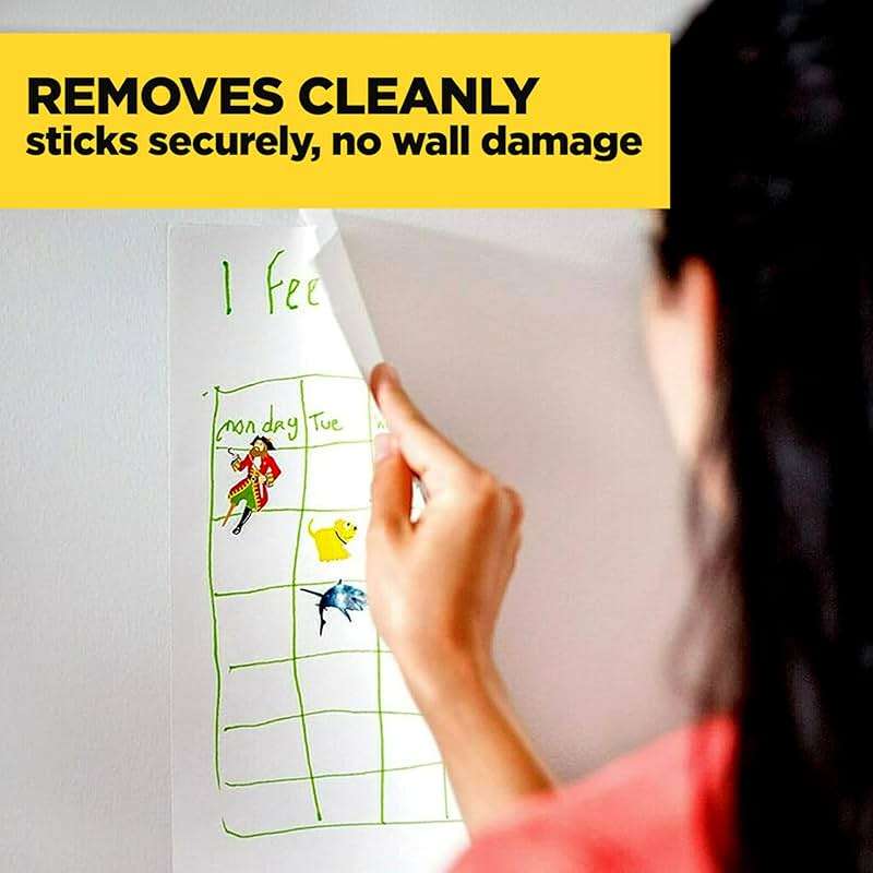 Scotch Wall-Safe Tape, 1 Dispenser Roll, Removable Wall Safe Tape, for Hanging Photos, Art, Décor, 3/4 in x 650 in - Image 5