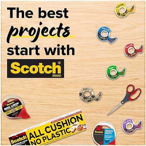 Scotch Wall-Safe Tape, 1 Dispenser Roll, Removable Wall Safe Tape, for Hanging Photos, Art, Décor, 3/4 in x 650 in - Image 10