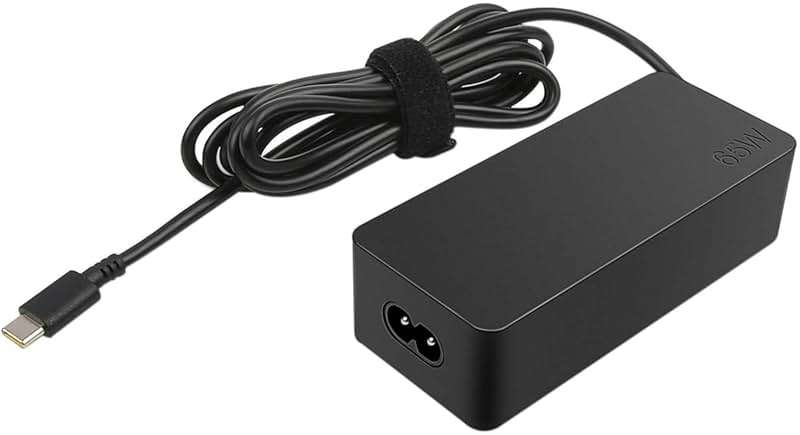 Lenovo 65w USB Type C Ac Adapter 4X20M26268 With 2 Prong Power Cord Included, Black In The Original Retail Packaging. - Image 2