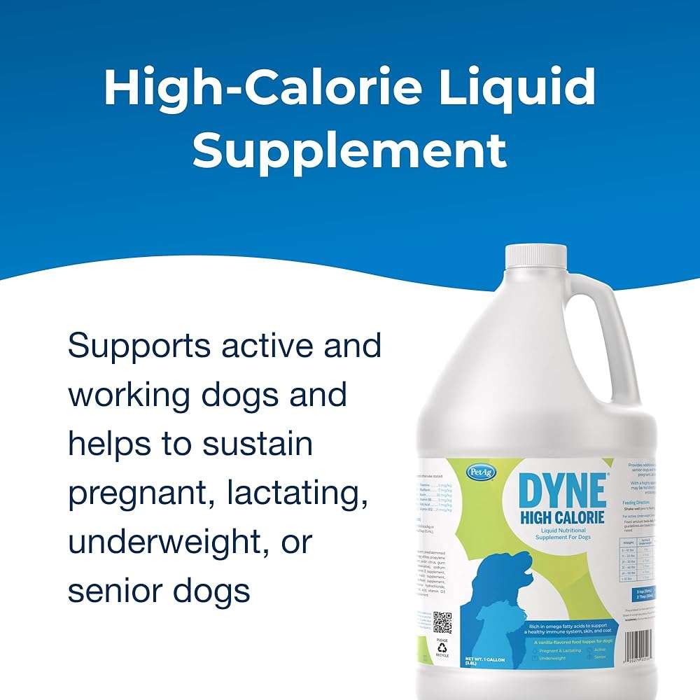 PetAg Dyne High Calorie Liquid Nutritional Supplement for Dogs & Puppies 8 Weeks and Older - 1 Gallon - Supports Performance and Endurance - Sweet Vanilla Flavor - Image 3