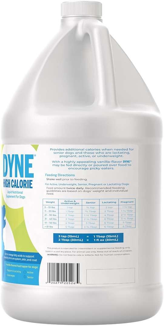 PetAg Dyne High Calorie Liquid Nutritional Supplement for Dogs & Puppies 8 Weeks and Older - 1 Gallon - Supports Performance and Endurance - Sweet Vanilla Flavor - Image 8