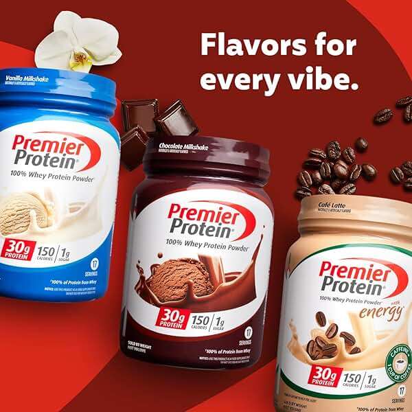 Premier Protein Powder, Chocolate Milkshake, 30g Protein, No Added Sugar, 100% Whey Protein, Keto Friendly, Soy & Gluten Free, 24.5 oz (17 Servings) - Image 7