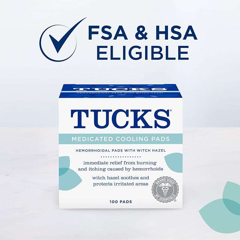 TUCKS Medicated Cooling Pads, 100 Count – Hemorrhoid Pads with Witch Hazel, Cleanses Sensitive Areas, Protects from Irritation, Hemorrhoid Treatment, Medicated Pads Used by Hospitals - Image 2