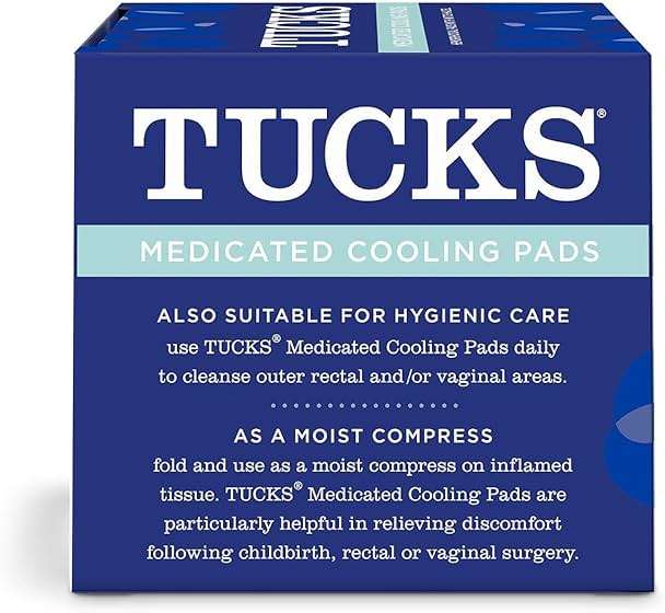 TUCKS Medicated Cooling Pads, 100 Count – Hemorrhoid Pads with Witch Hazel, Cleanses Sensitive Areas, Protects from Irritation, Hemorrhoid Treatment, Medicated Pads Used by Hospitals - Image 11