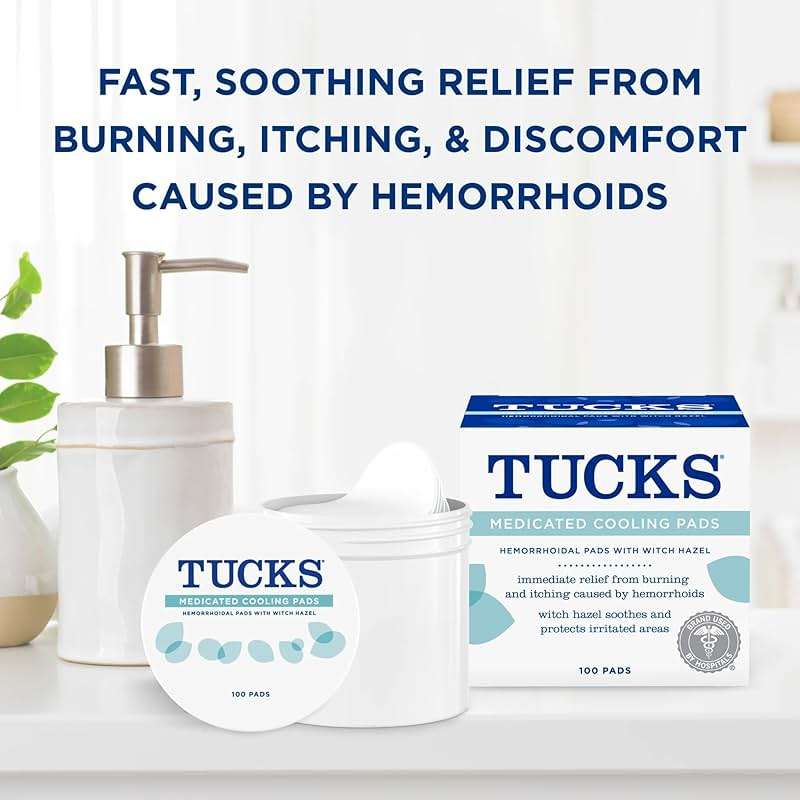 TUCKS Medicated Cooling Pads, 100 Count – Hemorrhoid Pads with Witch Hazel, Cleanses Sensitive Areas, Protects from Irritation, Hemorrhoid Treatment, Medicated Pads Used by Hospitals - Image 5