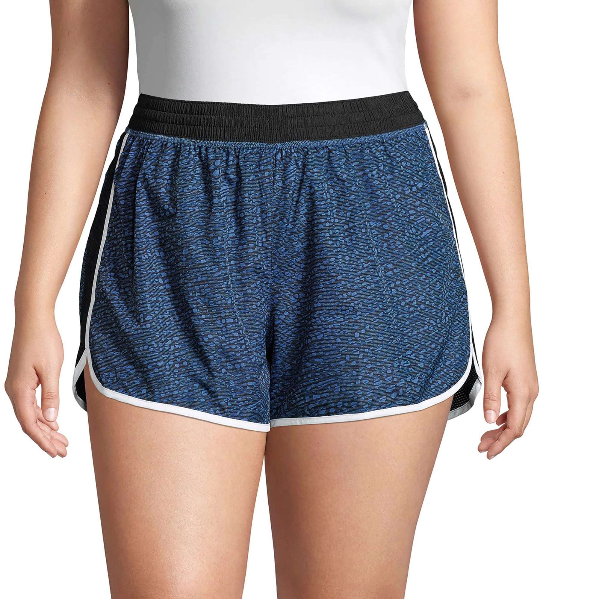 Just My Size Women's Active Plus-Size Woven Running Shorts, Moisture-Wicking Shorts, 4" - Image 1