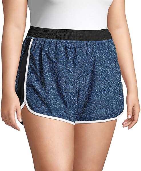 Just My Size Women's Active Plus-Size Woven Running Shorts, Moisture-Wicking Shorts, 4" - Image 3