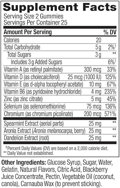 OLLY Flawless Complexion Gummy, Clear and Healthy Skin Support, Vitamins E, A, Zinc, Chewable Supplement, Berry - 50 Count (Pack of 1) - Image 6