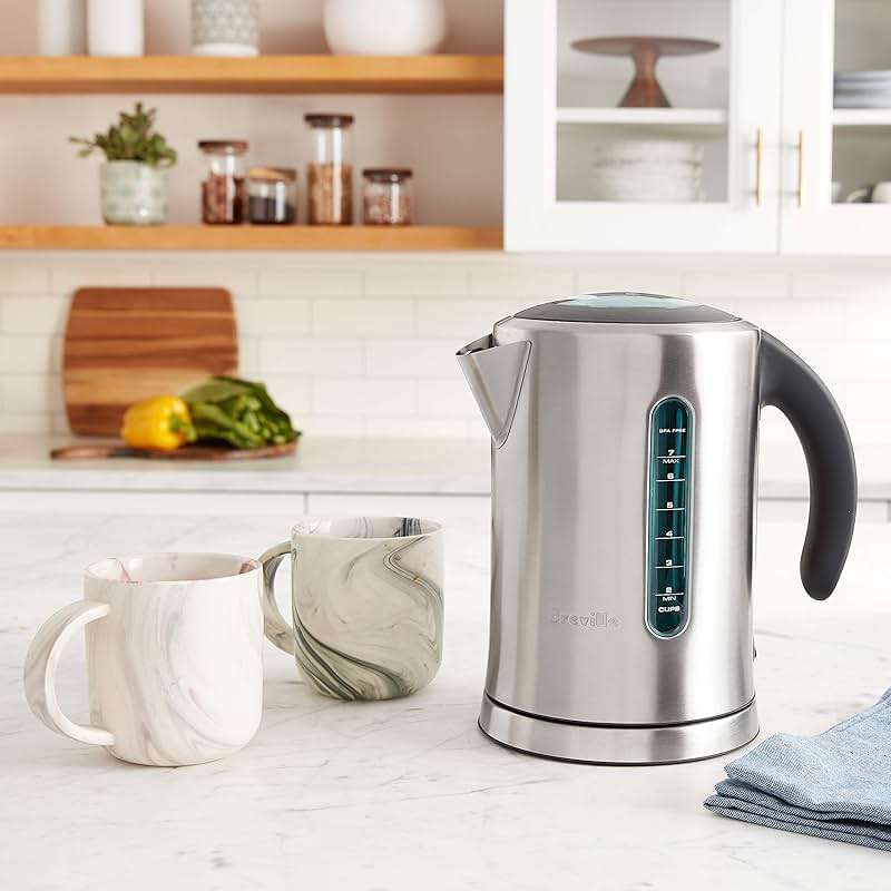 Breville BKE700BSS Soft Top Pure Hot Water Kettle, 7 Cup, Brushed Stainless Steel - Image 2