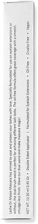 GladGirl | Lashe EnMasse Mascara for Eyelash Extensions | Oil Free Mascara with Dual-Brush Wand | Made in the USA | Vegan & Hypoallergenic - Image 2
