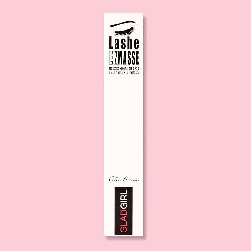 GladGirl | Lashe EnMasse Mascara for Eyelash Extensions | Oil Free Mascara with Dual-Brush Wand | Made in the USA | Vegan & Hypoallergenic - Image 9