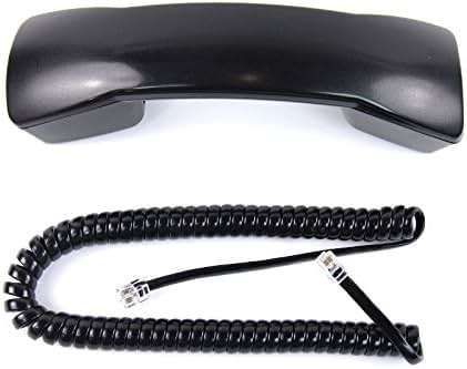 The VoIP Lounge Black Handset with Curly Cord for Avaya Partner Euro Series 1 Phone 6 18 18D and 34D and Merlin Magix Series 4406D+ 4412D+ 4424D+ 4424LD+ (Please Read Full Description) - Image 1