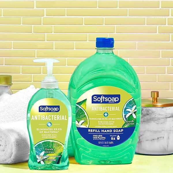 Softsoap Antibacterial Liquid Hand Soap, Fresh Citrus Scent Hand Soap, 11.25 Ounce, 6 Pack - Image 2
