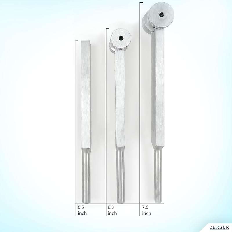 SURGICAL ONLINE Aluminum Sensory Tuning Forks C 128, C 256, C 512, Diagnostic Instruments 3 Pcs - Image 4