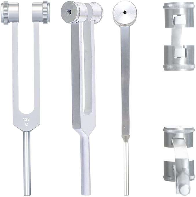 SURGICAL ONLINE Aluminum Sensory Tuning Forks C 128, C 256, C 512, Diagnostic Instruments 3 Pcs - Image 5