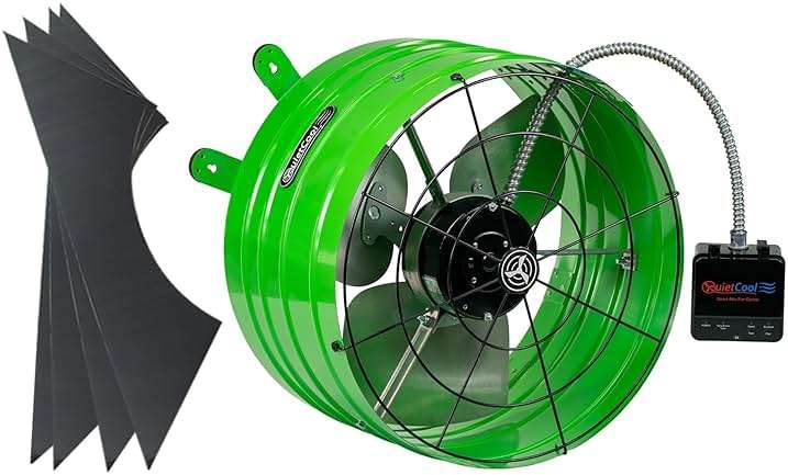 Quietcool AFG SMT ES-3.0 Smart Attic Fan for Gable Vents - Up to 2801 CFM - As low as 22 Watts - Smart App Control - Thermostat and Humidistat - 20ft Power Cord - Plug-and-play - Three Speed - Image 6