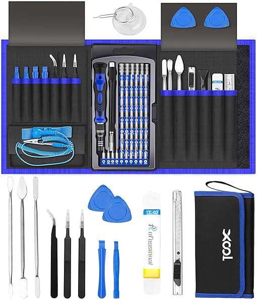 XOOL 82 in 1 Precision Screwdriver Set, Magnetic Electronics Repair Tool Kit with Flexible Shaft and Extension Rod, Compatible for PC, Laptop, iPhone, PS4, PS5, Xbox, Camera, Computer, Tablet - Image 1