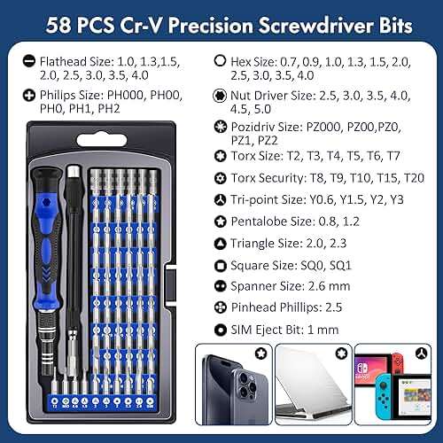 XOOL 82 in 1 Precision Screwdriver Set, Magnetic Electronics Repair Tool Kit with Flexible Shaft and Extension Rod, Compatible for PC, Laptop, iPhone, PS4, PS5, Xbox, Camera, Computer, Tablet - Image 2