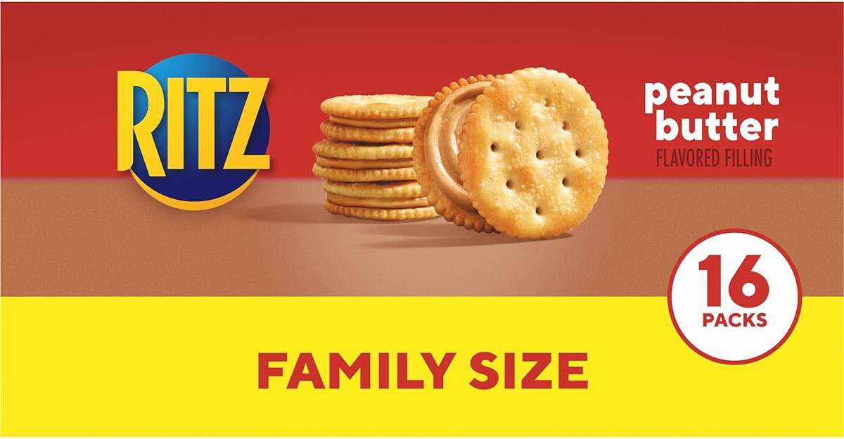 RITZ Peanut Butter Sandwich Crackers, 96 Snack Packs (6 Boxes, 6 Crackers Per Pack) - Image 19