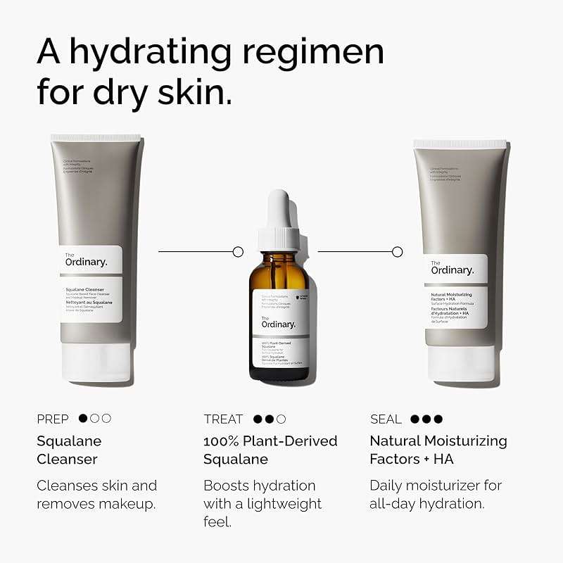 The Ordinary 100% Plant-Derived Squalane, for Skin and Hair, Lightweight Hydration, and Moisture Barrier Support, 1 Fl Oz - Image 6