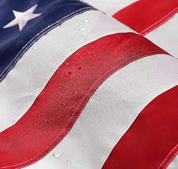 American Flag 4x6 ft: Long Lasting US Flag, Heavy Duty Nylon, Embroidered Stars, Sewn Stripes, Brass Grommets, UV Protection Perfect for Outdoors! USA Flag - Image 3