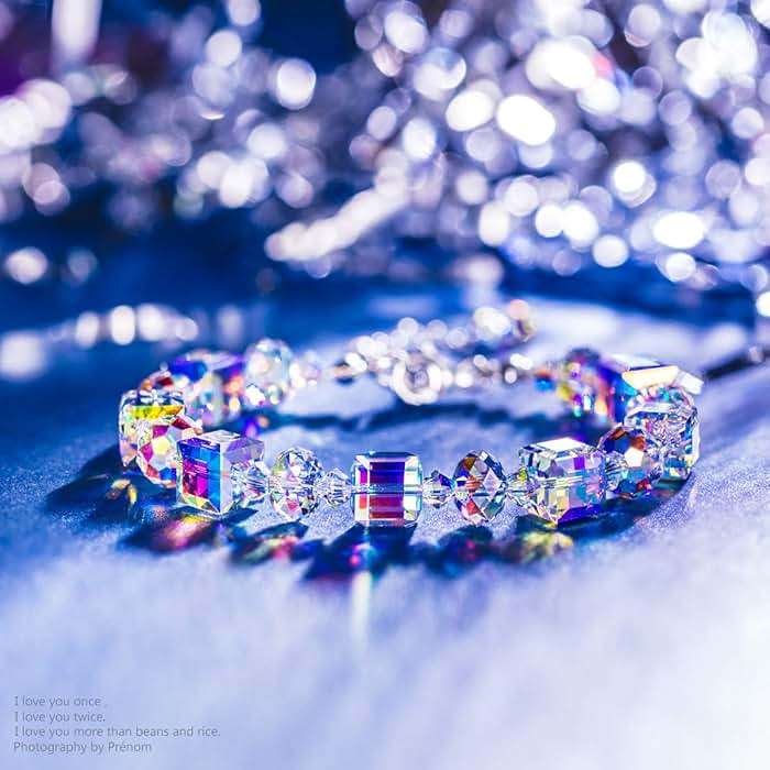 LADY COLOUR ♥ A Little Romance ♥ Sterling Silver Bracelets for Women Northern Lights Crystals Bracelet 7"+2" Extension, Packaged with Jewelry Box, Mother's Day Birthday Anniversary Jewelry Gift for Women Girls - Image 3