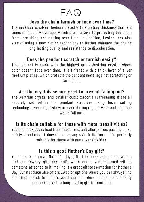 Leafael Necklaces for Women, Infinity Love Birthstone Heart Crystal Pendant, Birthday Jewelry Gifts for Her, Mom, and Wife, Silver Plated, 18 plus 2 inch Adjustable Chain - Image 7