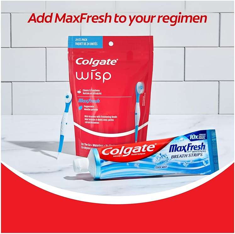 Colgate Max Fresh Wisp Disposable Mini Travel Toothbrushes, Peppermint, 24 Count (Pack of 4) - Image 7