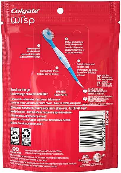 Colgate Max Fresh Wisp Disposable Mini Travel Toothbrushes, Peppermint, 24 Count (Pack of 4) - Image 9