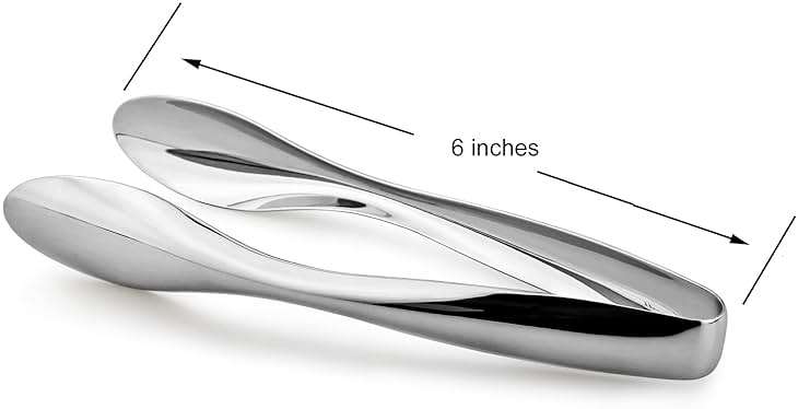 CUISINOX Polished stainless steel serving tongs,6 Inch -Durable Kitchen & Buffet tool - Image 3