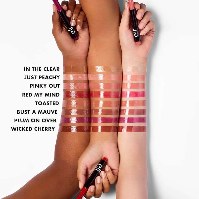 e.l.f. Pout Clout Lip Plumping Pen, Nourishing Lip Balm For Sheer Color & Shine, Plumps & Moisturizes, Vegan & Cruelty-Free, Just Peachy - Image 3