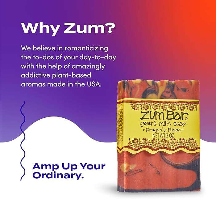 Zum Indigo Wild Goat's Milk Soap Bar - Bar Soap for Hands & Body Made with Essential Oils - 3 oz - Dragon's Blood (3 Pack) - Image 6