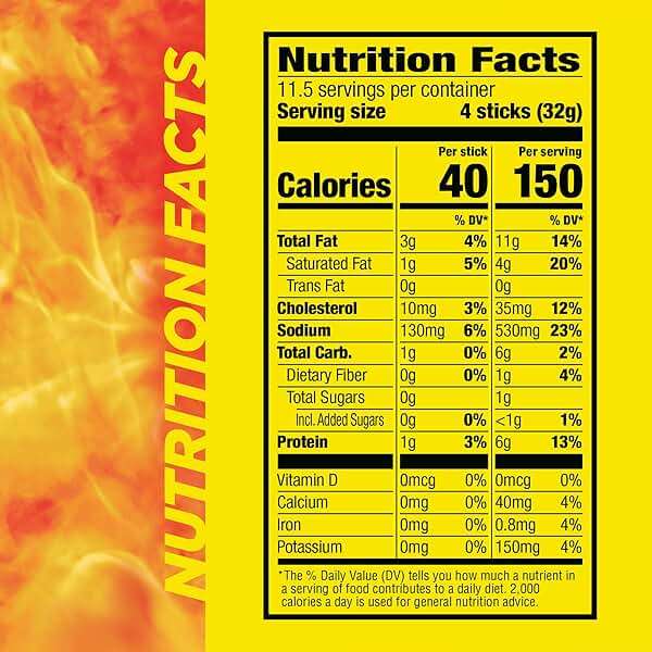 Slim Jim Smoked Meat Sticks, Original Flavor, 6g Protein Per Serving, Snack Size, Father's Day Bulk Snack Gifts, 0.28 oz. (46 Count) - Image 3