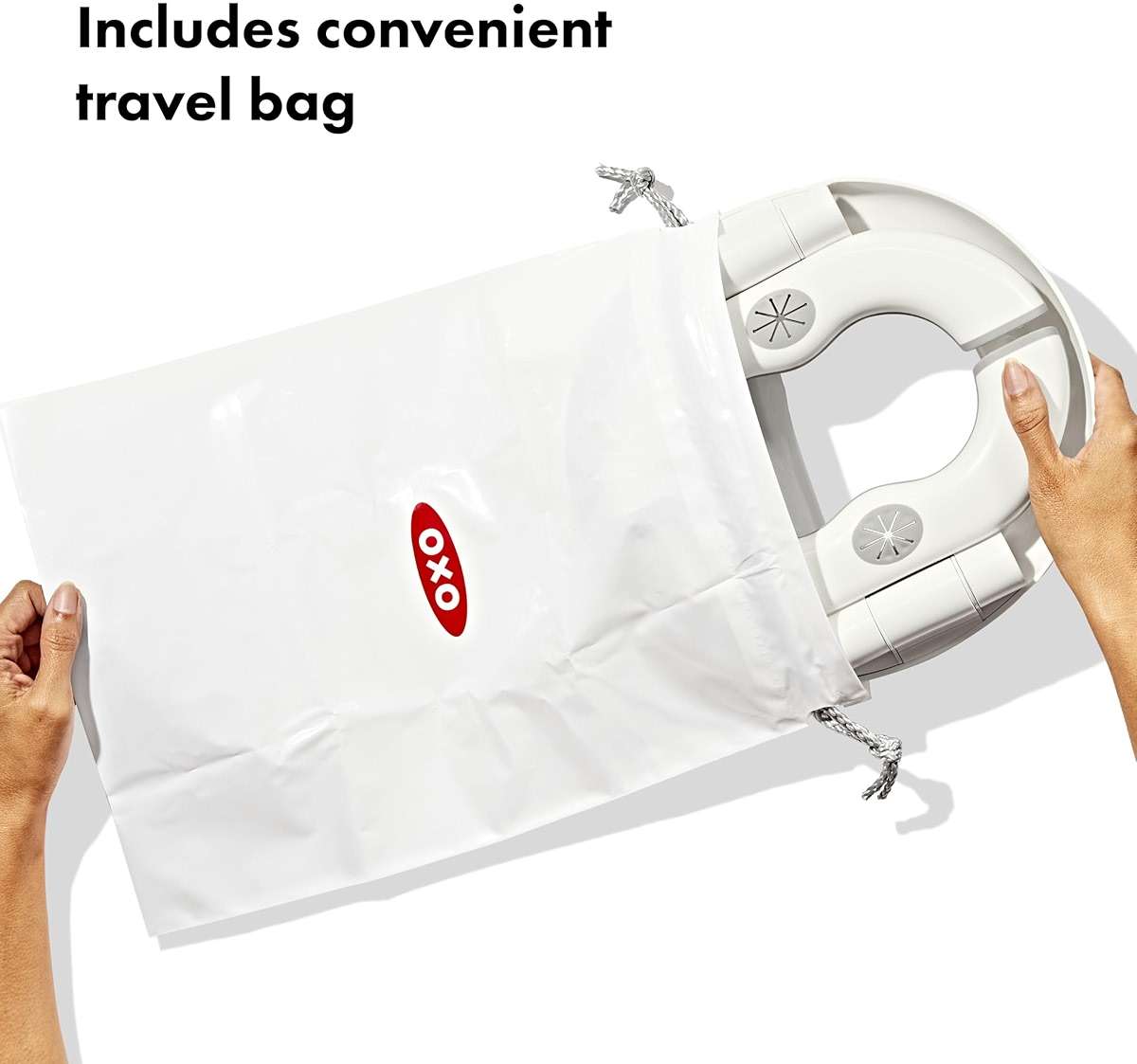 OXO Tot 2-in-1 Go Portable Potty with Travel Bag, Travel Potty Seat for Toddler - Image 3
