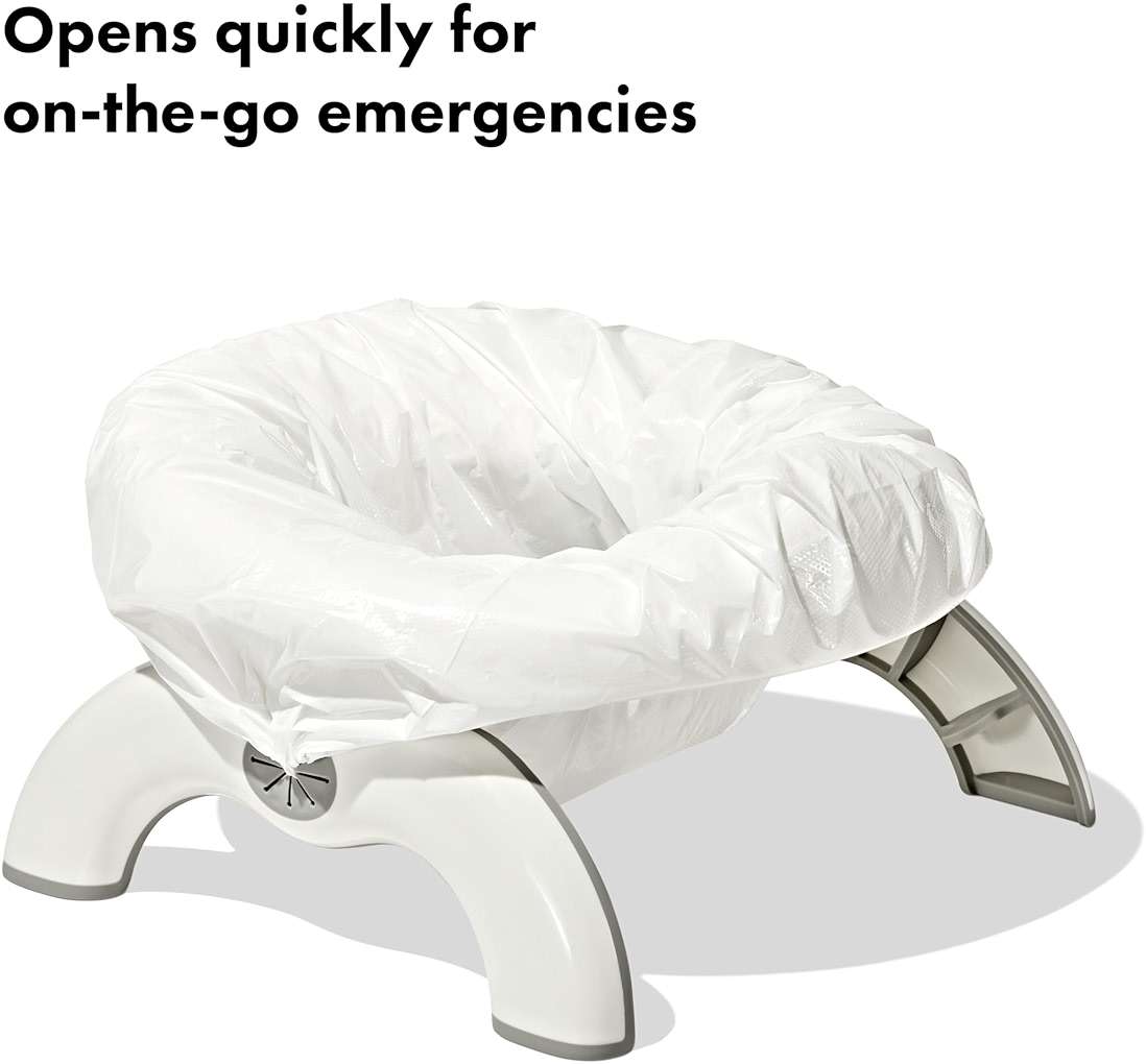 OXO Tot 2-in-1 Go Portable Potty with Travel Bag, Travel Potty Seat for Toddler - Image 5