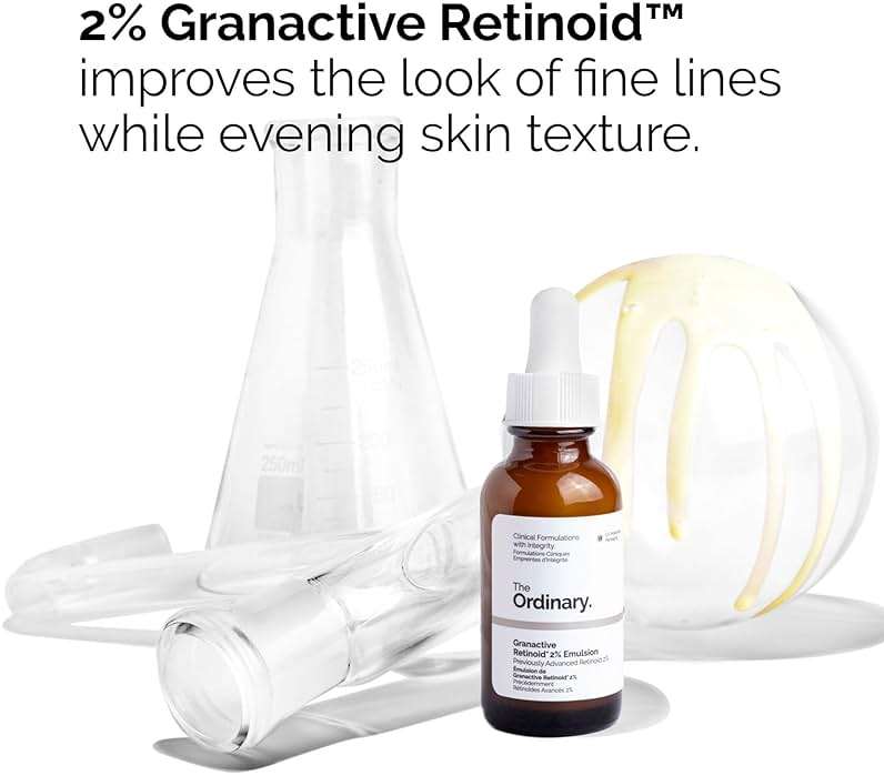 The Ordinary Granactive Retinoid 2% Emulsion, Advanced Retinoid Alternative for Anti-Aging and Skin Texture Improvement, 1 Fl Oz - Image 3