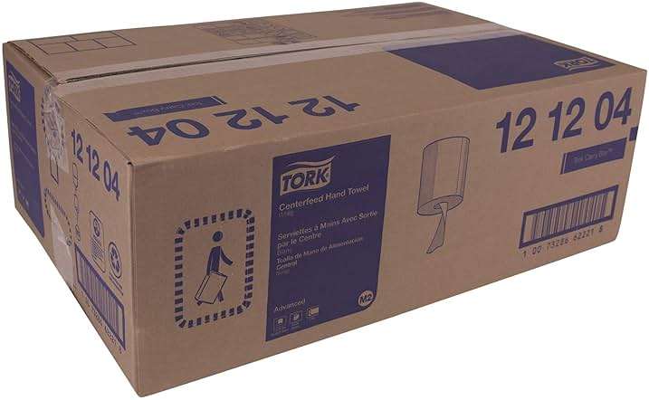 Tork Soft Centerfeed Hand Towel White M2, High Absorbency, 6 x 600 Sheets, 121204 - Image 10