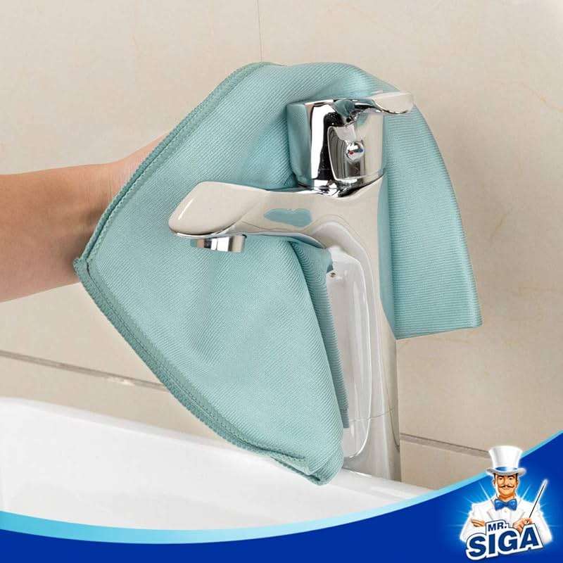 MR.SIGA Ultra Fine Microfiber Cloths for Glass, Pack of 12, 35 x 40cm 13.7" x 15.7" - Image 6