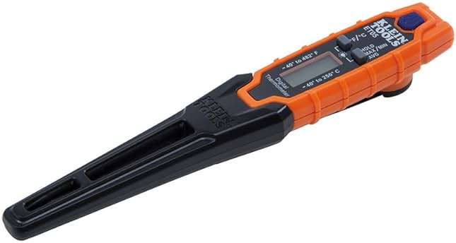 Klein Tools ET05 Digital Pocket Thermometer, HVAC Instant Read Thermometer with Backlit Display, Wide Measurement Range, Fahrenheit and Celsius - Image 6