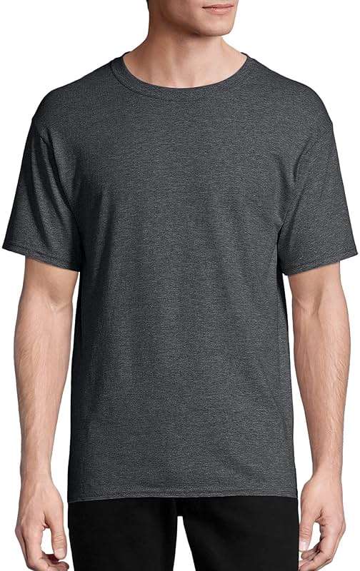 Hanes Men's Short Sleeve T-Shirt Pack, Big & Tall, Crewneck Cotton T-Shirts for Men, Value Packs - Image 2