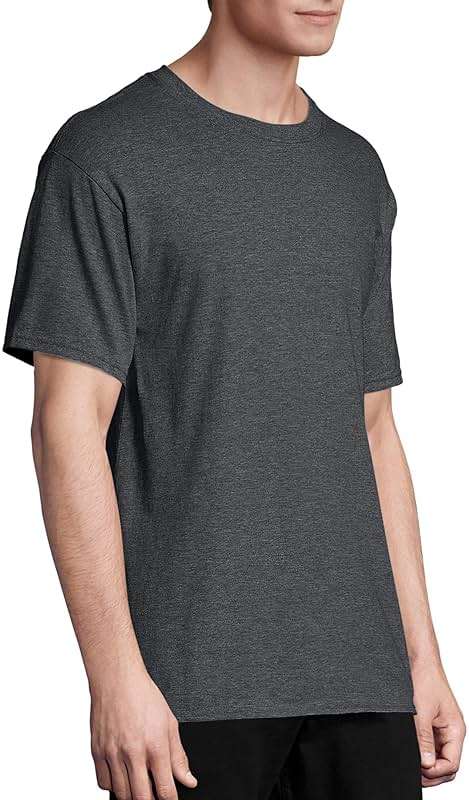 Hanes Men's Short Sleeve T-Shirt Pack, Big & Tall, Crewneck Cotton T-Shirts for Men, Value Packs - Image 4