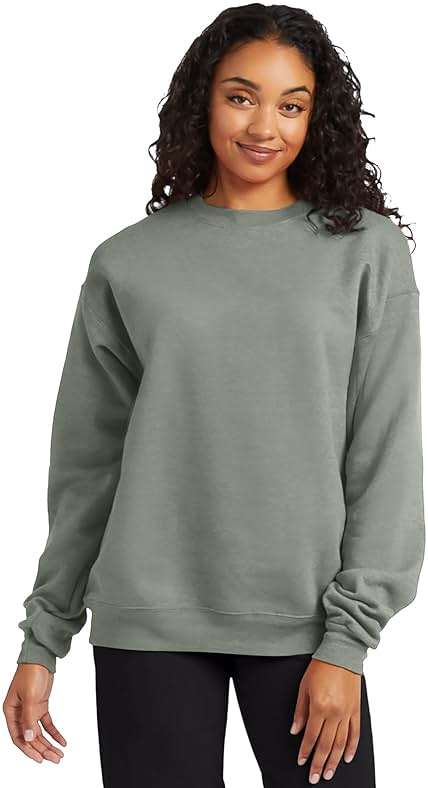 Hanes Men's Sweatshirt, EcoSmart Fleece Crewneck Sweatshirt, Big & Tall Available, 1 or 2-Pack - Image 3