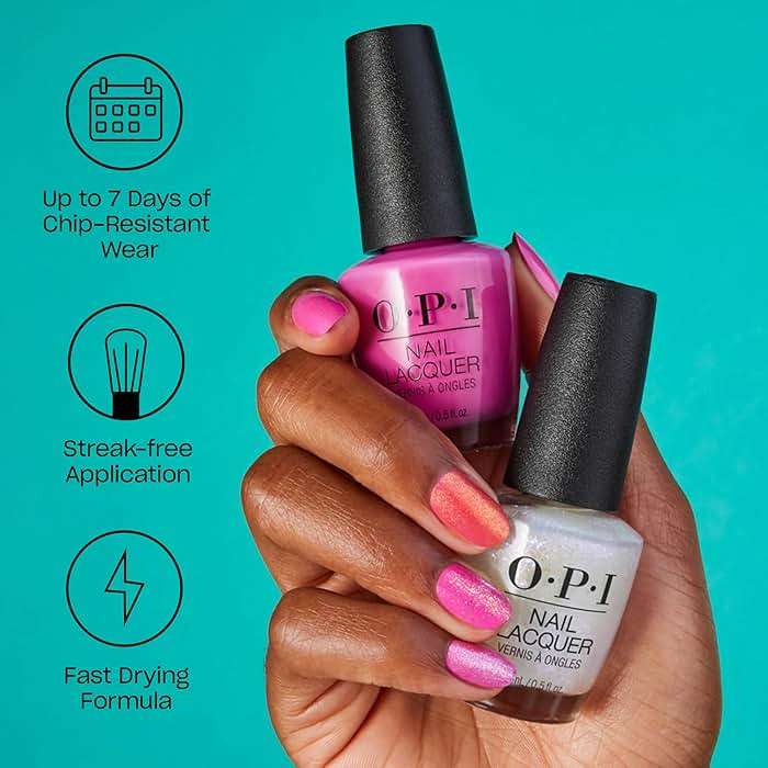 OPI Nail Lacquer Classic Nail Polish Colors | Red Shades | Crème, Shimmer, and Glitter Chip Resistant Nail-Polish | Fast Drying, Streak-free Formula | 0.5 Fl Oz - Image 3