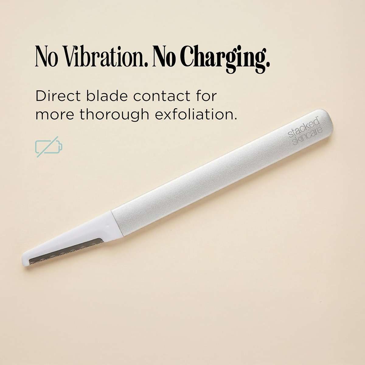 StackedSkincare Professional-Grade Dermaplaning Tool – Precision Exfoliation, Removes Peach Fuzz & Dead Skin, Aluminum Handle, Refillable Blades - Image 6