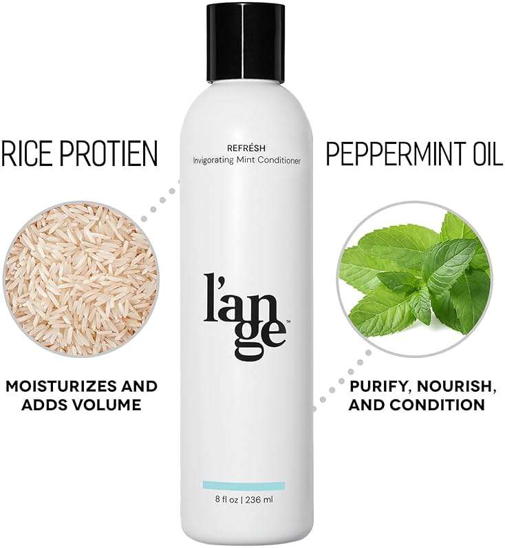 L'ANGE HAIR Refrésh Invigorating Mint Cream Hair Conditioner | Moisturizing Peppermint Paraben-free & Sulfate-Free Hair Conditioner | Boosts Shine with Weightless Hydration | Deep Conditioning - Image 2