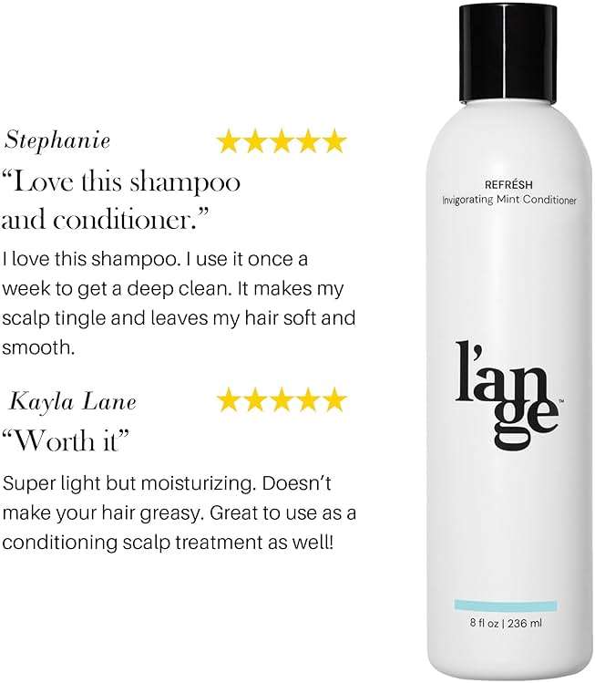 L'ANGE HAIR Refrésh Invigorating Mint Cream Hair Conditioner | Moisturizing Peppermint Paraben-free & Sulfate-Free Hair Conditioner | Boosts Shine with Weightless Hydration | Deep Conditioning - Image 4